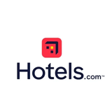 Hotels.com:s logotyp - Boka hotell hos Hotels.com med rabatt genom Seiva.