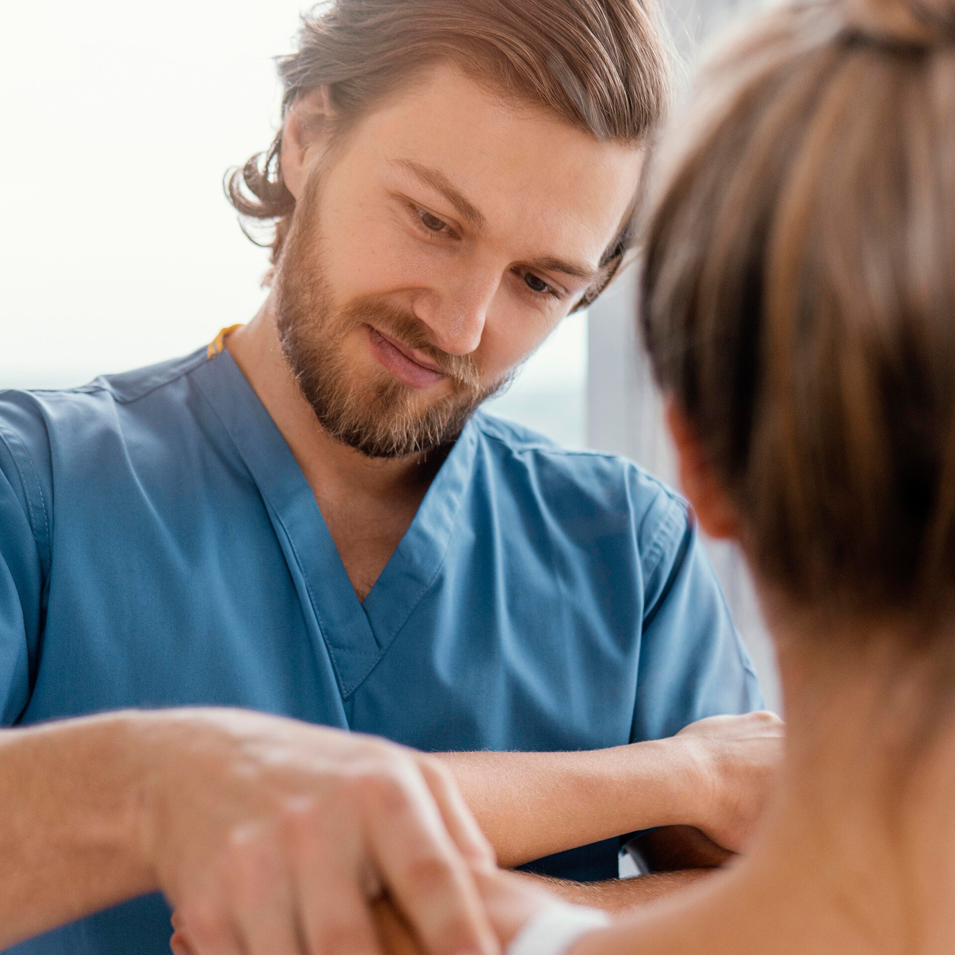 En person får massage.